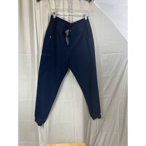 Figs scrub pants women’s large tall navy jogger high rise preloved- worn less th